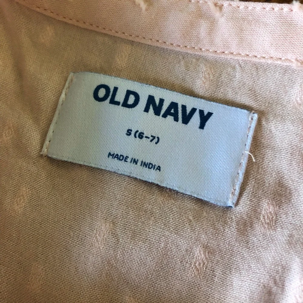 Old Navy pink cotton blend dress in size S (6-7)